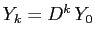 $Y_k=D^k\,Y_0$
