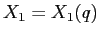 $X_1=X_1(q)$